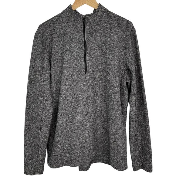 lululemon athletica Other - Lululemon Surge Warm 1/2 Zip Pullover Shirt Heathered Black Size Large L
